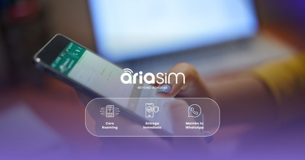 como configurar esim y mantener whatsapp para viaje | ariasim.com